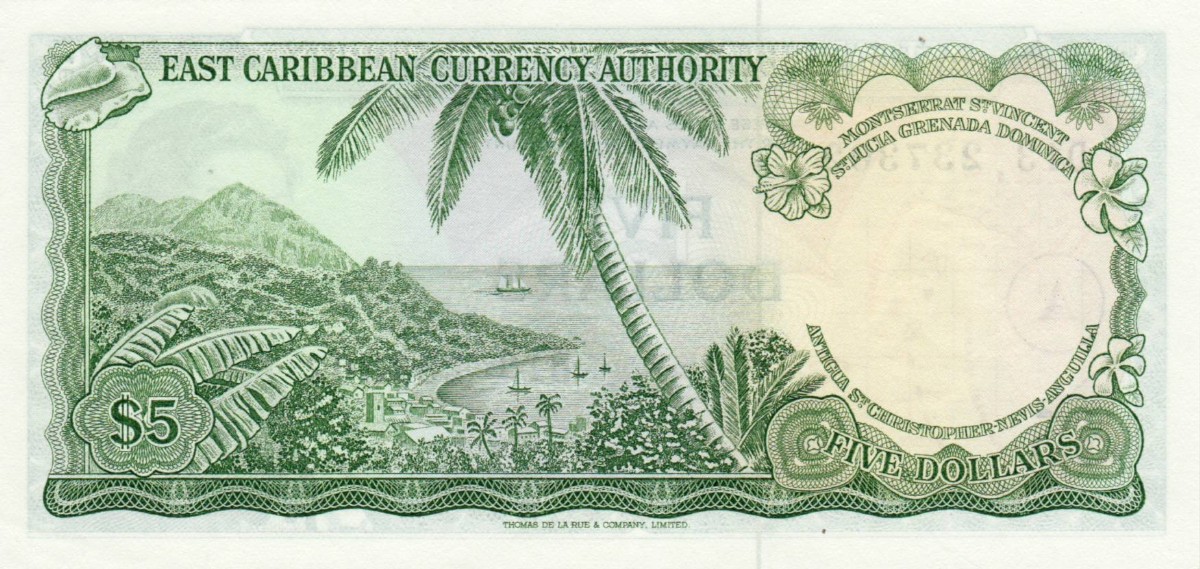 GB, E II., EASTERN CARIBBEAN CURRENCY AUTHORITY, 5 , unz Numismatik